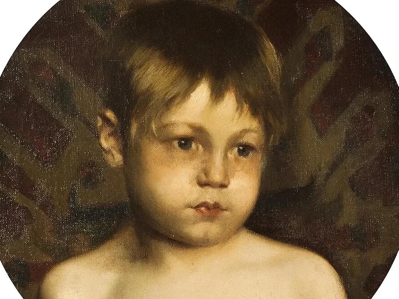 1865-August Vlček - La testa di un ragazzo